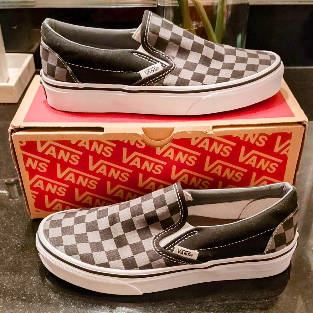 Vans Classic Slip-On Black Checkerboard Sneakers